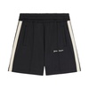 Black Shorts with Side Stripe Detailing