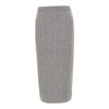 Luxurious Grey Wool Silk Skirt