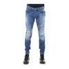 Slim fit jeans with lacerations