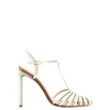 Cut-out Detail Mid-Heel White Pumps