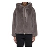 Faux Fur Bomber Jacket Dove Grey