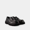 Black Patent Leather Penny-Slot Loafers