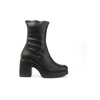 Eris Ankle Boot with Platform in Black Lycra