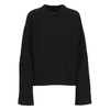 Black Wool Blend Sweater Round Neck