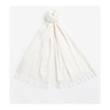 Soft and Smooth Wool Scarf with Tassel Hem