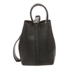 FLAVIA Leather Bucket Bag with Strap