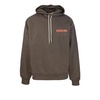 Brown Hoodie with Logo Details