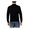 Black V-Neck Zip Sweatshirt