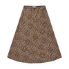 Elegant Carson Skirt Brown Silk