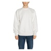 White Round Neck Sweatshirt Long Sleeves