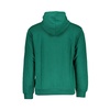 Green Hooded Sweatshirt with Brushed Finish