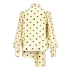 Polka Dot Silk Blouse