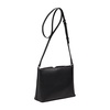 Pebbled Leather Crossbody Bag Black