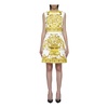 Dolce & Gabbana Short Sleeveless Dress With Majolica Print