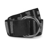 Logo Lurex Tape Belt Dark Grey/Black