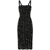 DOLCE & GABBANA Elegant Polka Dot Midi Dress