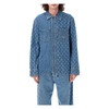 Moon Laser Denim Overshirt Light Blue