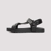 Black Leather Slingback Sandals