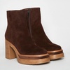 Marrone Suede Ankle Boots