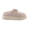 Casual Pink Leather Clog