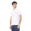 Trendy White Cotton Polo Shirt