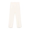 White Flared Leg Trousers