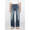 Navy Blue Straight Leg Jeans