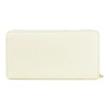 White Zippered Wallet for Women