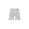 8000 Hammer Denim Shorts - Size 31, Medium Grey/White