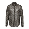 Petrol Silk Shirt Classic Collar