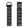 Logo Lurex Tape Belt Dark Grey/Black