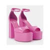 Tatiana Platform Sandals - Paris Texas - Flamingo - Leather