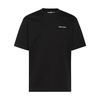 Black Cotton T-shirt with Logo