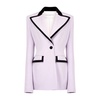 Lilac Tuxedo Detail Blazer