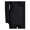 Black Wool Gabardine Suit Dress