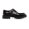 Black Leather Monk Shoes