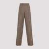 Brown Wide Wool Trousers AW24