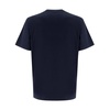 Navy Crew-neck T-shirt with Front Embroidery