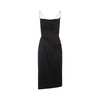 Givenchy Chain Open Back Midi Dress In Black