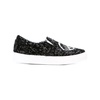 Black Sequin Slip-On Sneakers