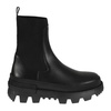 Moncler Logo Embossed Round Toe Boots