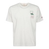 White Cotton T-Shirt with Side Print