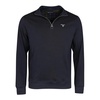 Navy Half Zip Pullover with Brushed Finish