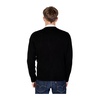 Black Wool Blend Cardigan Men's Knitwear