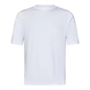 White Ribbed Crewneck T-shirts and Polos