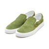 Garda Slip-On Tendril Green Suede Sneakers