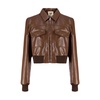 Brown Bomber Jacket Aviator Style