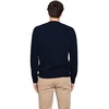 Blue Virgin Wool Crewneck Sweatshirt