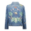 Stylish Denim Jacket with Print and Embroidery