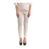 Slim Fit Ankle Pants in Poly Stretch